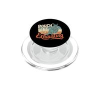 Pouch Life is Exhausting Grumpy Kangaroo Parent PopSockets PopGrip for MagSafe