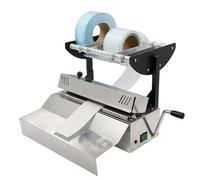 Pouch Sealer Machine, 250mm Max Seal Width, 500W Manual Hand Crank, Adjustable Temperature Control, Integrated Cutting Blade for Efficient Packaging