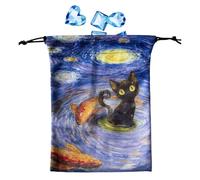 Pouche Tarot Cards Bags - Drawstring Dice Holder, Jewellery Carrying Pouch | Deck Protector Case 13x18cm, Portable Storage Bag, for Tarot Games Hand Card Lovers, C, Se référer au descriptif, Refer to