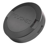 Pouches Brand Aluminium Tin with Disposal Compartment, Airtight, Waterproof for Nicopods/Snus/Chewing Bags/Chewing Tobacco, Black, S