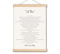 pouep Let Them Poem Inspirational Wall Art Poster, Motivational Positive Affirmations Canvas Prints Wall Decor for Home Bedroom Living Room Office, 12x16 Inches