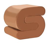 Pouffe ARCADIA Velvet Golden Brown