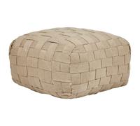 Pouffe BODLA Synthetic Material Beige