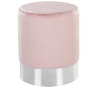 Beliani Pouffe Brigitte Velvet Pastel Pink