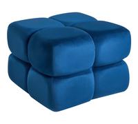 Pouffe CALIENTE Velvet Navy Blue