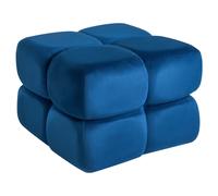 Pouffe CALIENTE Velvet Navy Blue