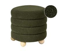Pouffe CHILLY Boucle Green