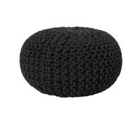 Pouffe CONRAD Cotton Black