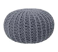 Pouffe CONRAD Cotton Dark Grey