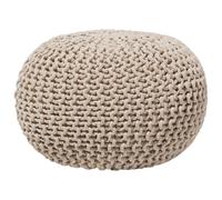 Pouffe CONRAD Cotton Light Beige