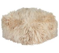 Pouffe CONROE Faux Fur Beige