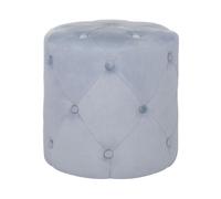 Pouffe COROLLA Velvet Light Grey
