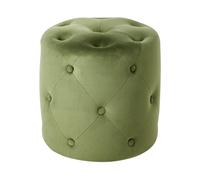Pouffe COROLLA Olive Green Velvet