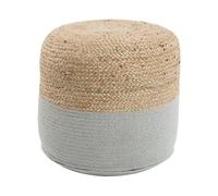 Pouffe DALAMA Jute Light Grey