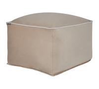 Beliani Pouffe Dareyn Velvet Sand Beige