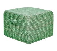 Beliani Boho Pouffe Dhadar Jute Green