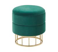 Pouffe ELGIN Dark Green Velvet