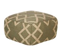 Beliani Pouffe GOPI Jute Green, Green
