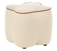 Beliani Pouffe JUNO Fabric Light Beige