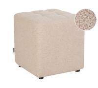 Pouffe KANSAS Boucle Beige 38 cm 38 cm 39 cm
