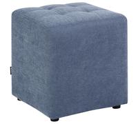 Beliani Pouffe KANSAS Fabric Blue, Blue