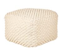 Beliani Pouffe KINGRI Cotton Light Beige