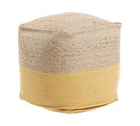 Pouffe KIRAMA Jute Yellow