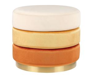 Pouffe LOUIN Orange Velvet