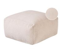 Beliani Pouffe MUKKI Cotton Beige, Cream