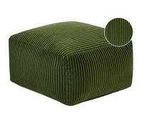 Beliani Pouffe MUKKI Cotton Dark Green, Green