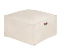 Beliani Pouffe Mukki Fabric Light Beige