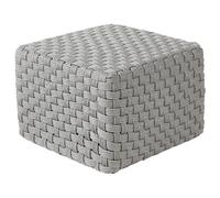 Pouffe NALLI Synthetic Material Grey