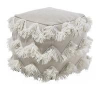 Pouffe NASHIK Cotton Beige
