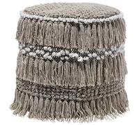 Beliani Pouffe NOIDA Cotton Beige