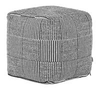 Pouffe PANDRAN Cotton Black/ White