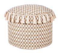Pouffe PIRAK Cotton Light Beige