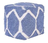 Pouffe ROJHAN Cotton Blue