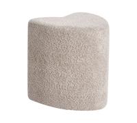 Pouffe SCOTIA Chenille Light Brown 40 cm 33 cm 44 cm