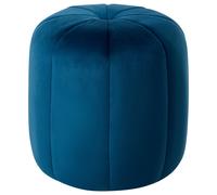 Beliani Pouffe SELBY Velvet Blue, Blue