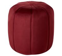 Pouffe SELBY Velvet Dark Red