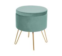 Pouffe SILAS Mint Green Velvet