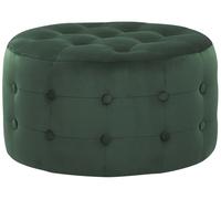 Pouffe TAMPA Dark Green Velvet