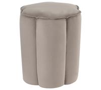 Beliani Modern Pouffe Tappen Velvet Taupe