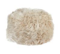 Pouffe TUKKI Faux Fur Light Beige