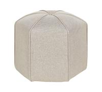 Beliani Pouffe WISHEK Faux Linen Beige