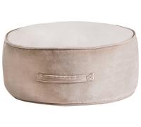 Pouffe YULLE Velvet Light Brown