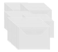 Poukeou 50Pcs 7x5In Storage Envelopes,Resealable Plastic Envelopes Pockets Storage Bag for Clear Stamp,Scrapbook Paper Easy Install Easy to Use