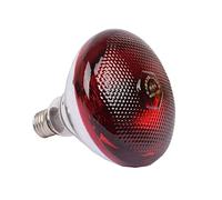 Poultry 220V Heating Lamp Bulb Thermal Preservation Heat Infrared Ray, Lighting Hatch Chicken Thickened Heat Preservation(250W-thicken,red)