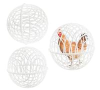 Poultry Ball Cage - Movable Safety Enclosure for Chickens and Small Pets - 3 Piece Round Cope for Farm and Courtyard - Safe Walking Net for Chicks, Doves and Backyards