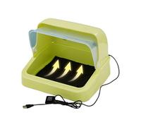 Poultry Brooder Box | USB Heating & 3 Temp Modes Small Animal Breeding Cage - 25-35°C Adjustable Warmth | 12x10" PP Brooding For Chicks Parrots Lizards, 5V/2A Power, Pad Included